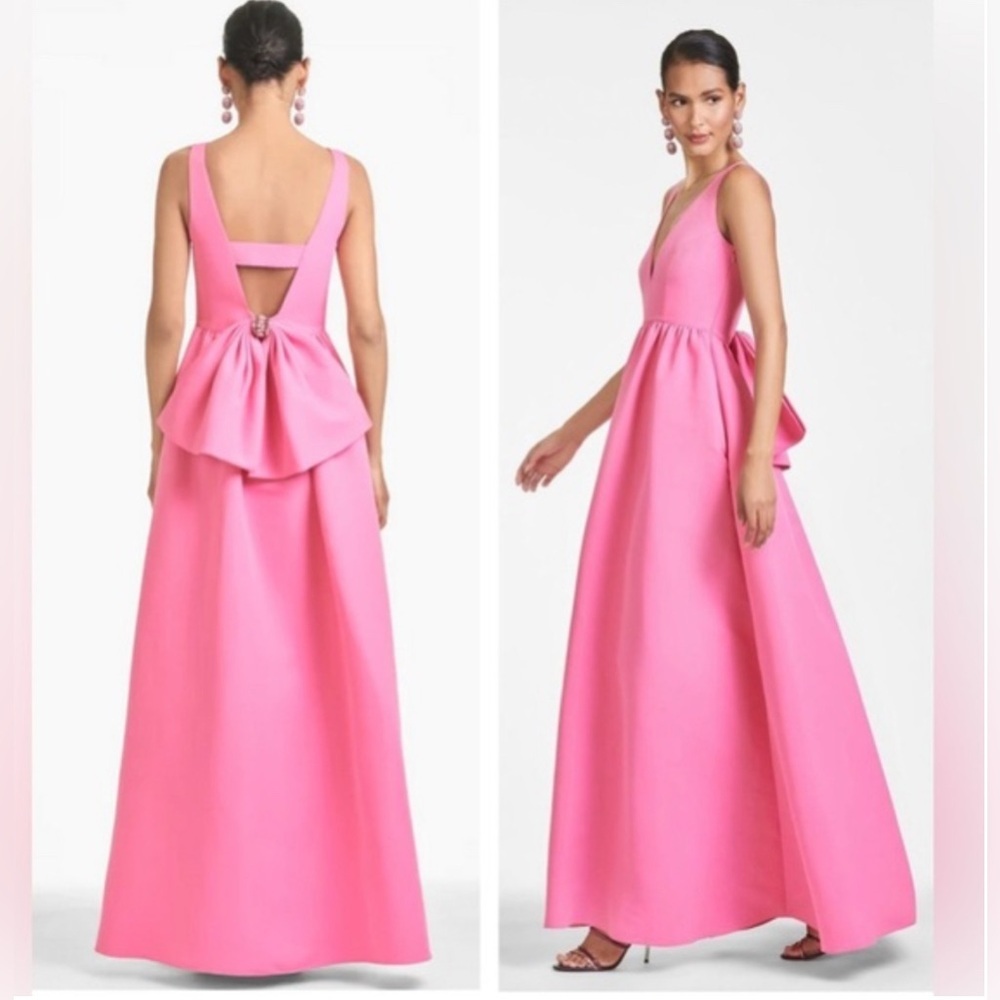 $895 Sachin & Babi Katrina Gown Maxi Evening Pink Size 14 Dress Prom Wedding